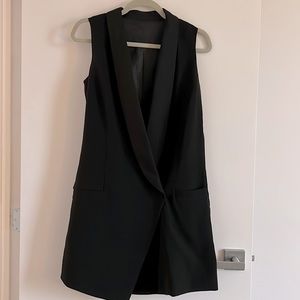BA&SH Black Tuxedo Dress